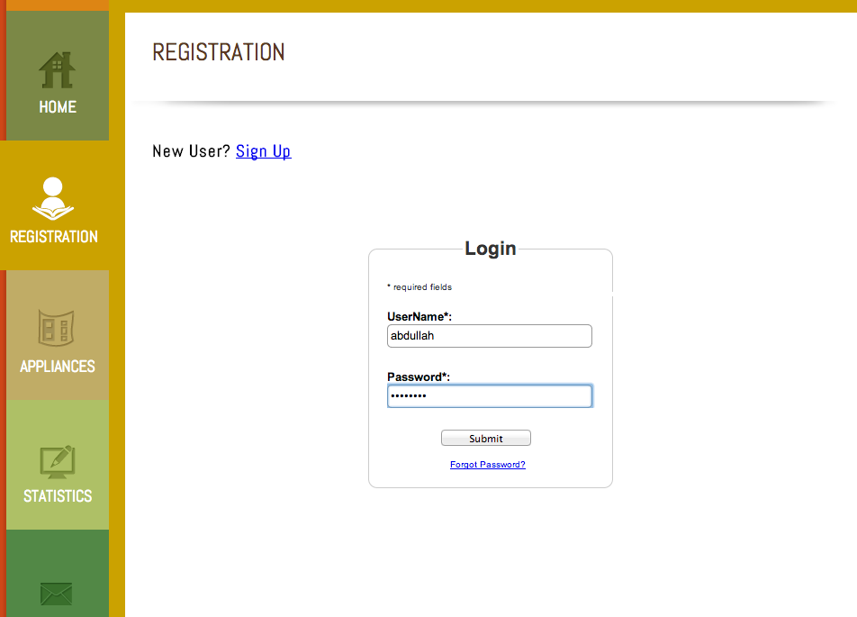Login Page