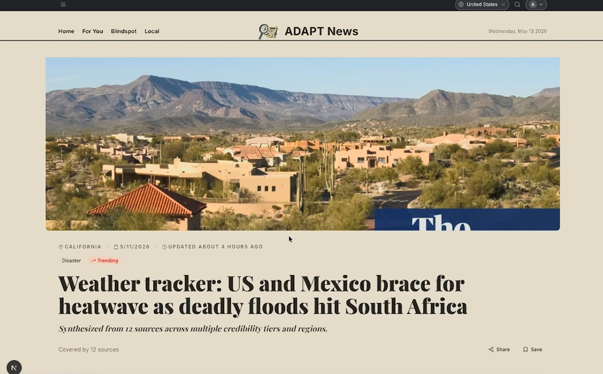 News Specific view