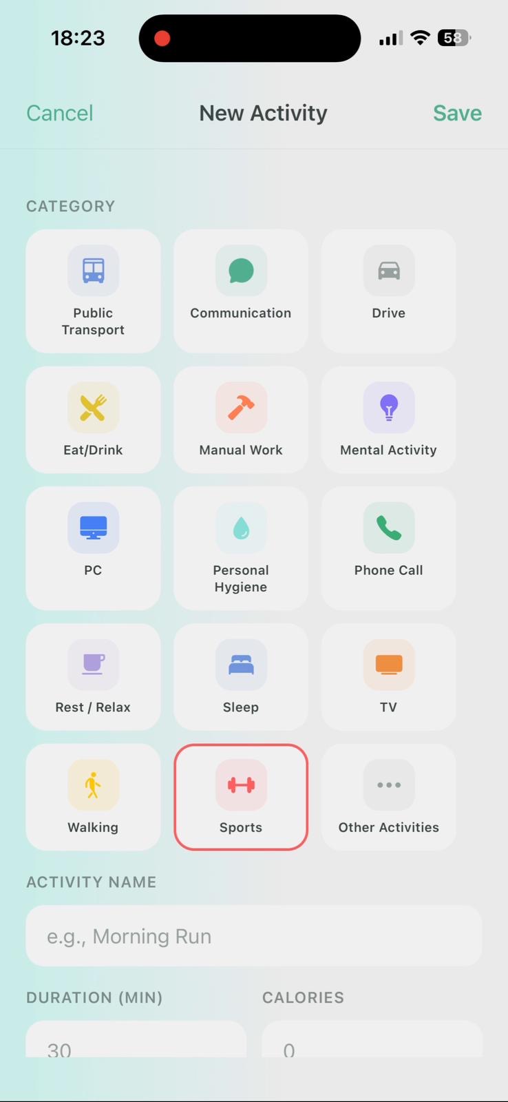 HRV-4 insights screen screenshot placeholder