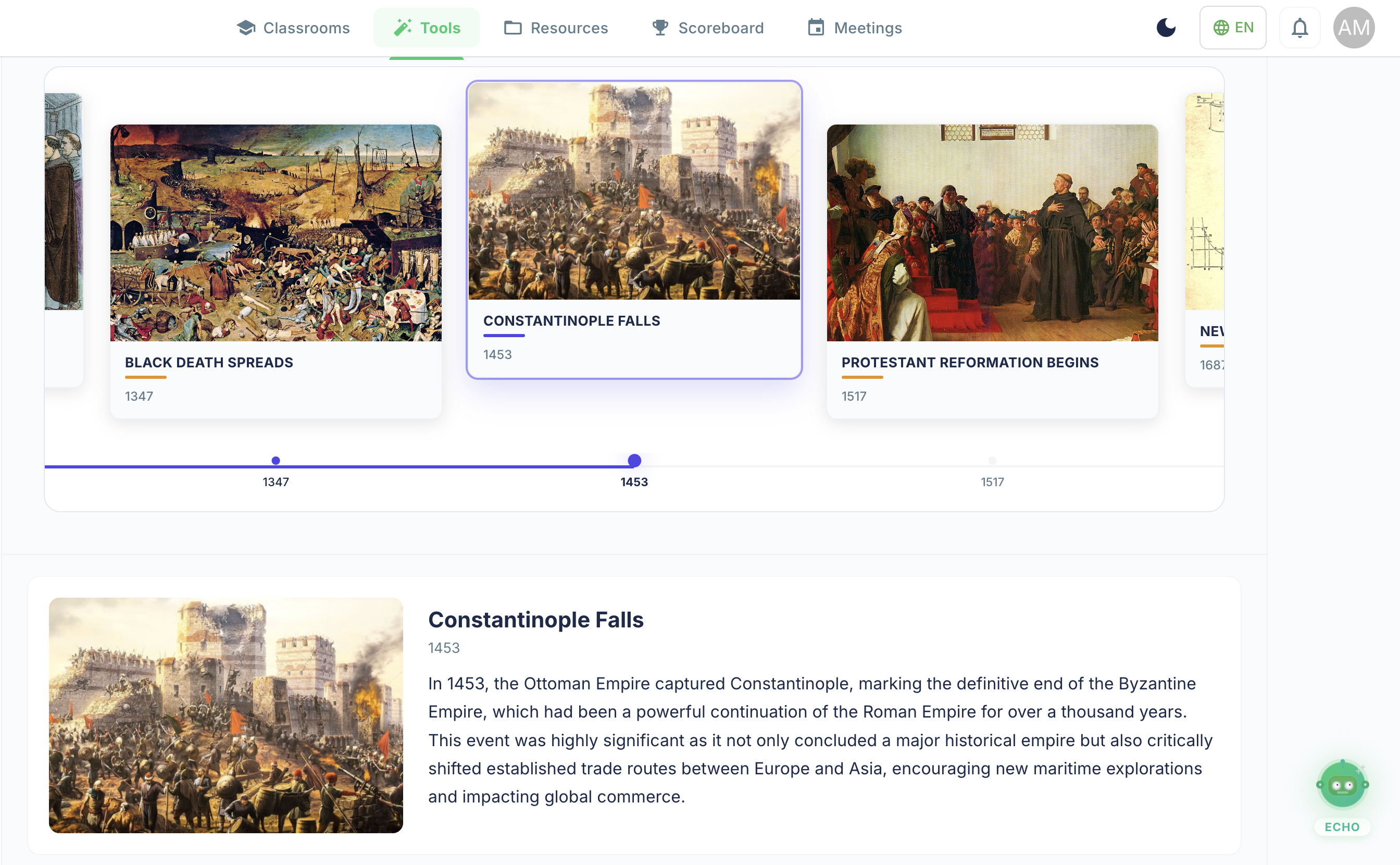 Lumora Timeline View