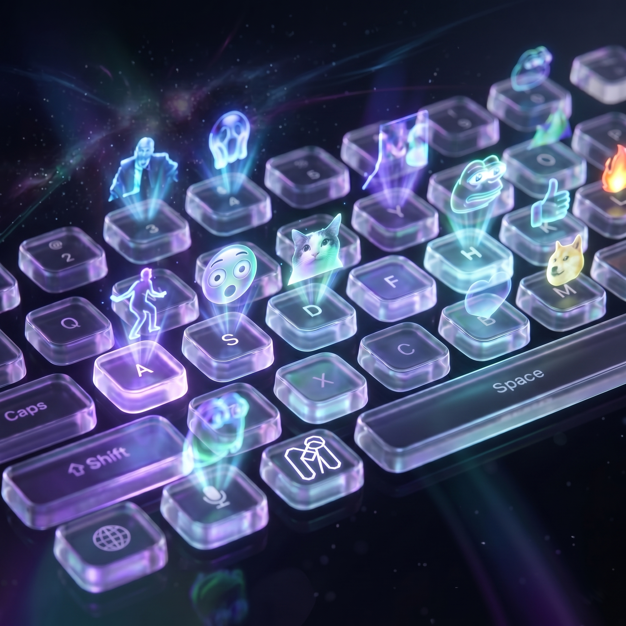 MEME-Finder Keyboard illustration
