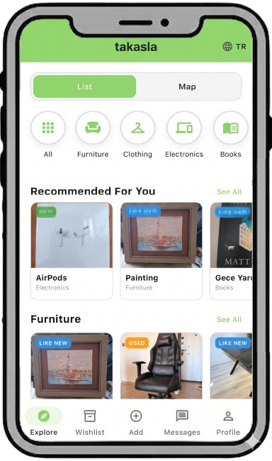 Takasla App Screen 3